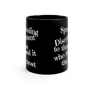 Discontented 11oz Black mug