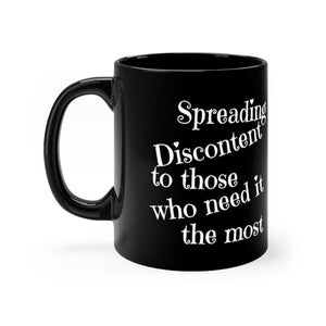 Discontented 11oz Black mug