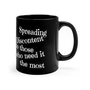 Discontented 11oz Black mug